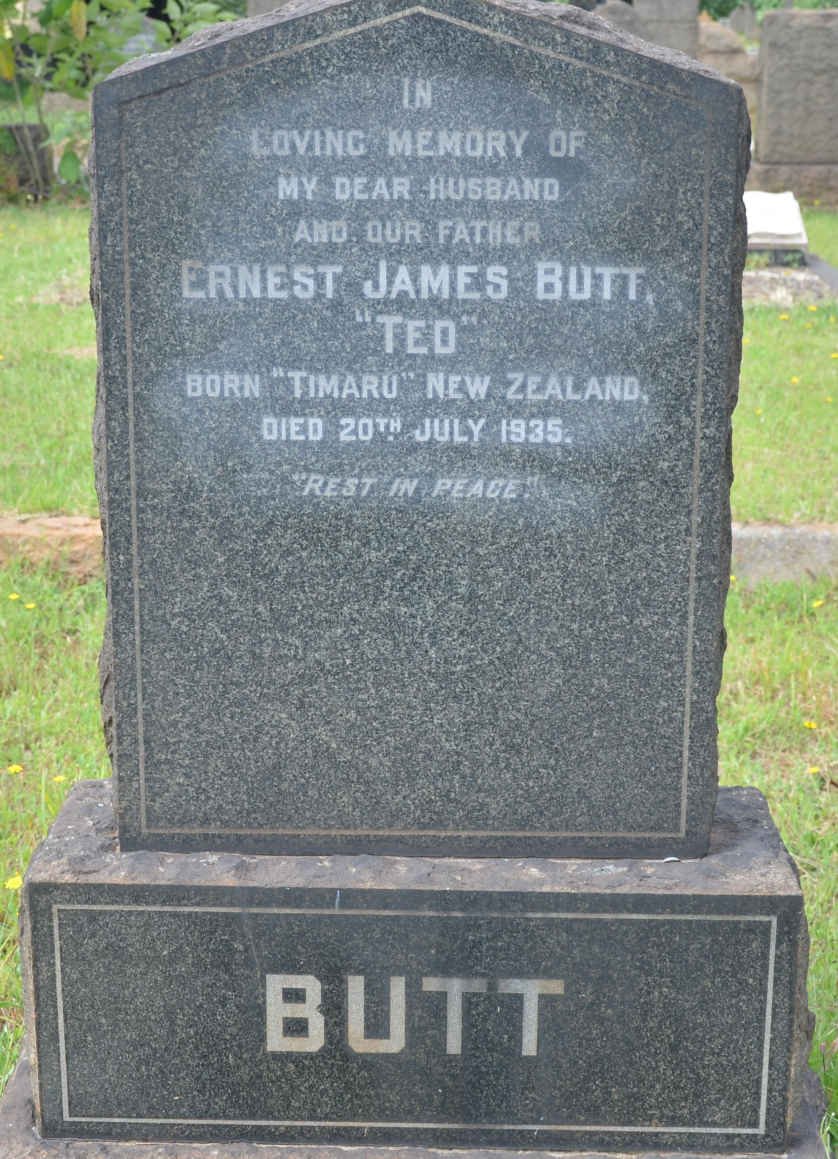 BUTT Ernest James -1935