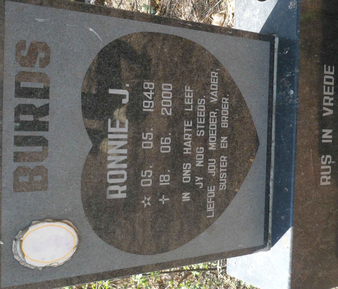 BURDS Ronnie J. 1948-2000