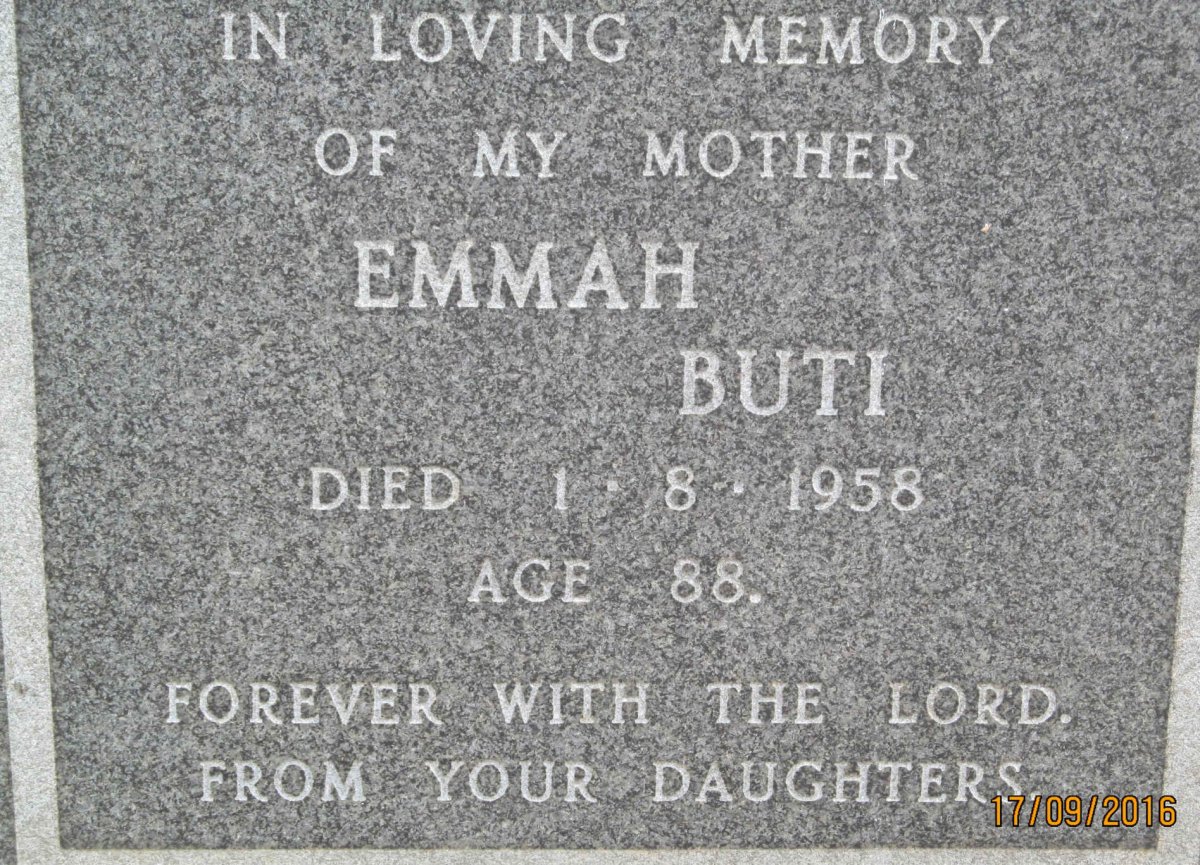 BUTI Emmah -1958