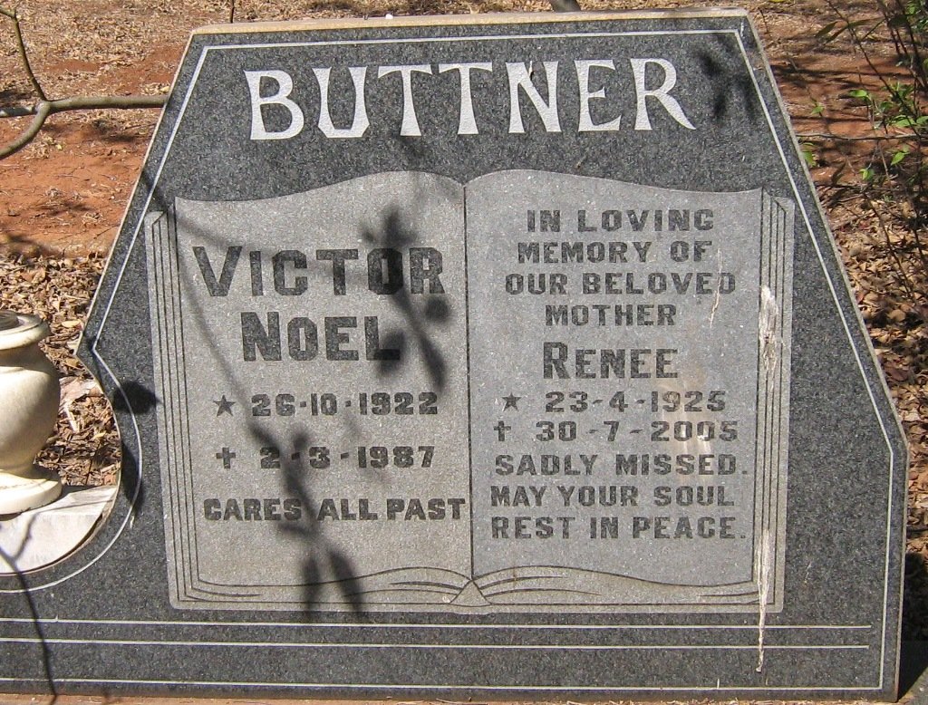 BUTTNER Victor Noel 1922-1987 &amp; Renee 1925-2005