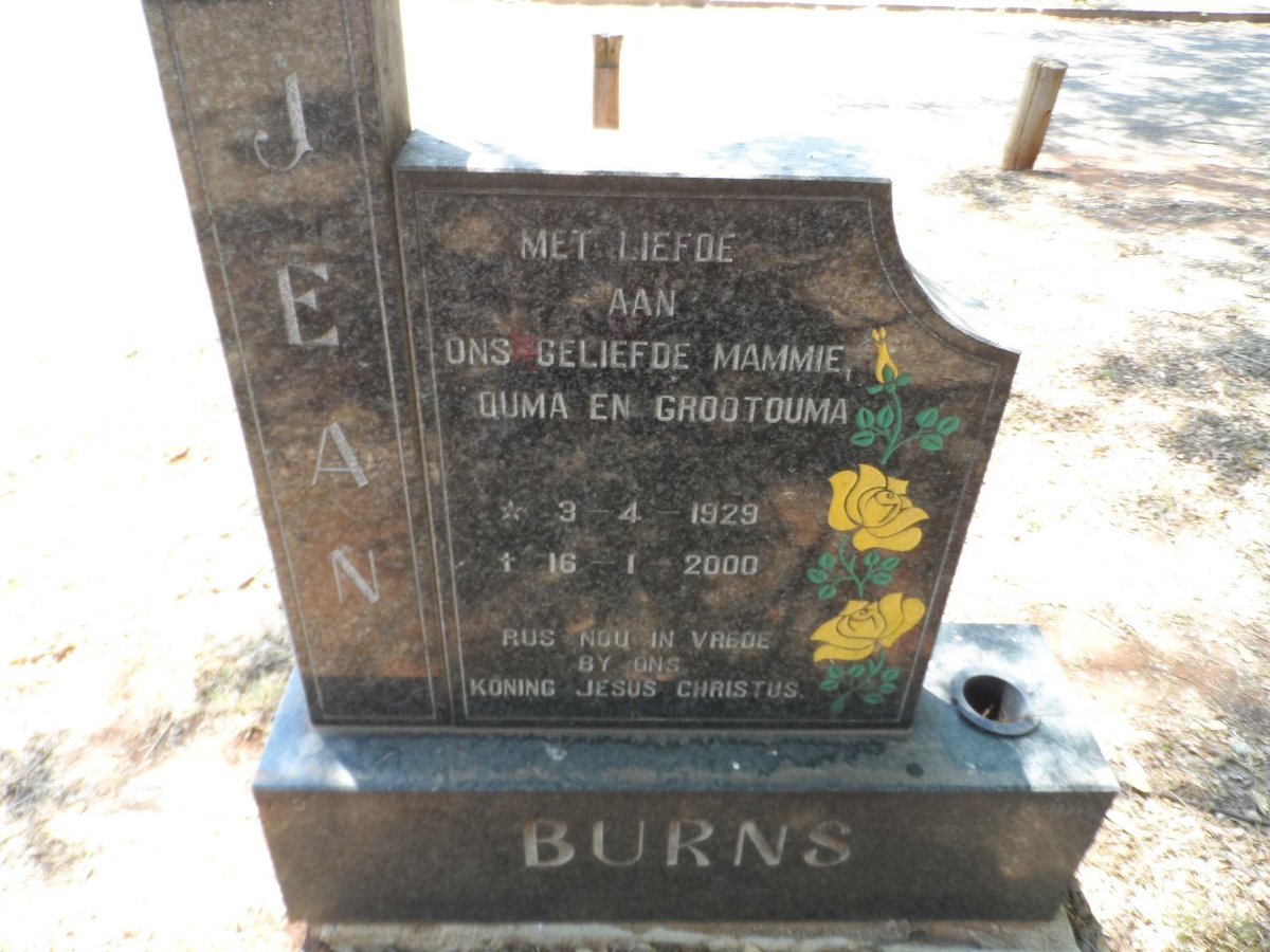 BURNS Jean 1929-2000