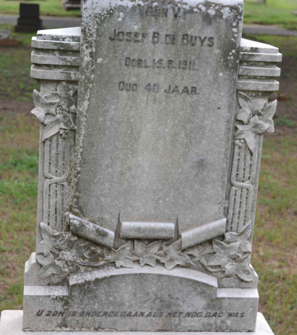 BUYS Josef B., de -1911