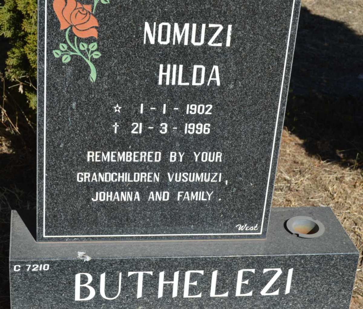 BUTHELEZI Nomuzi Hilda 1902-1996