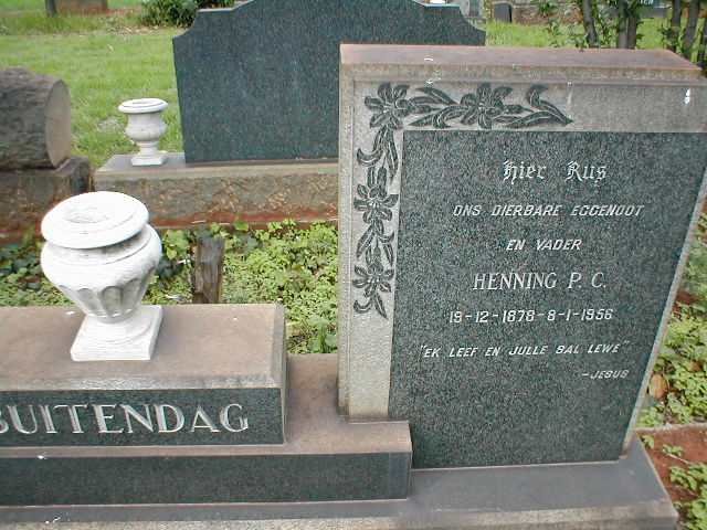 BUITENDAG Henning P.C. 1878-1956
