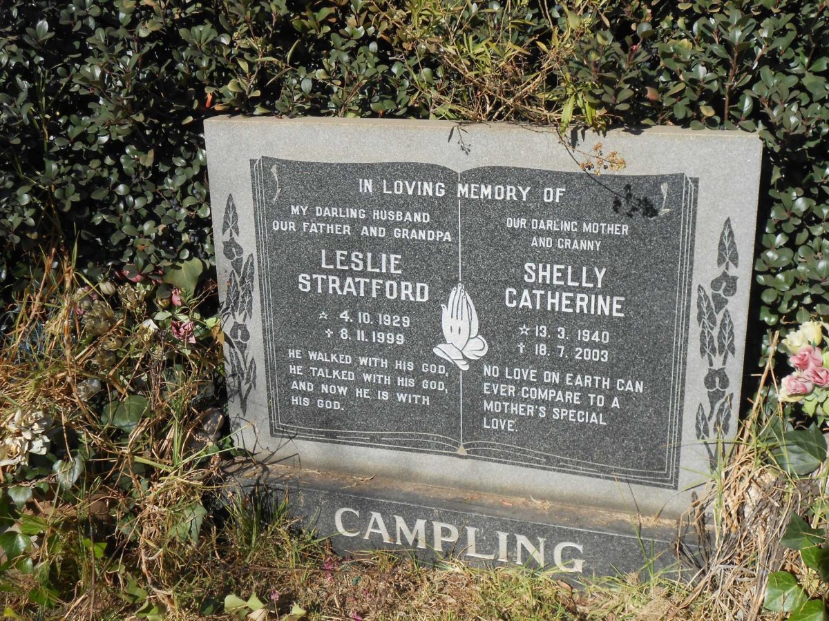 CAMPLING Leslie Stratford 1929-1999 &amp; Shelly Catherine 1940-2003