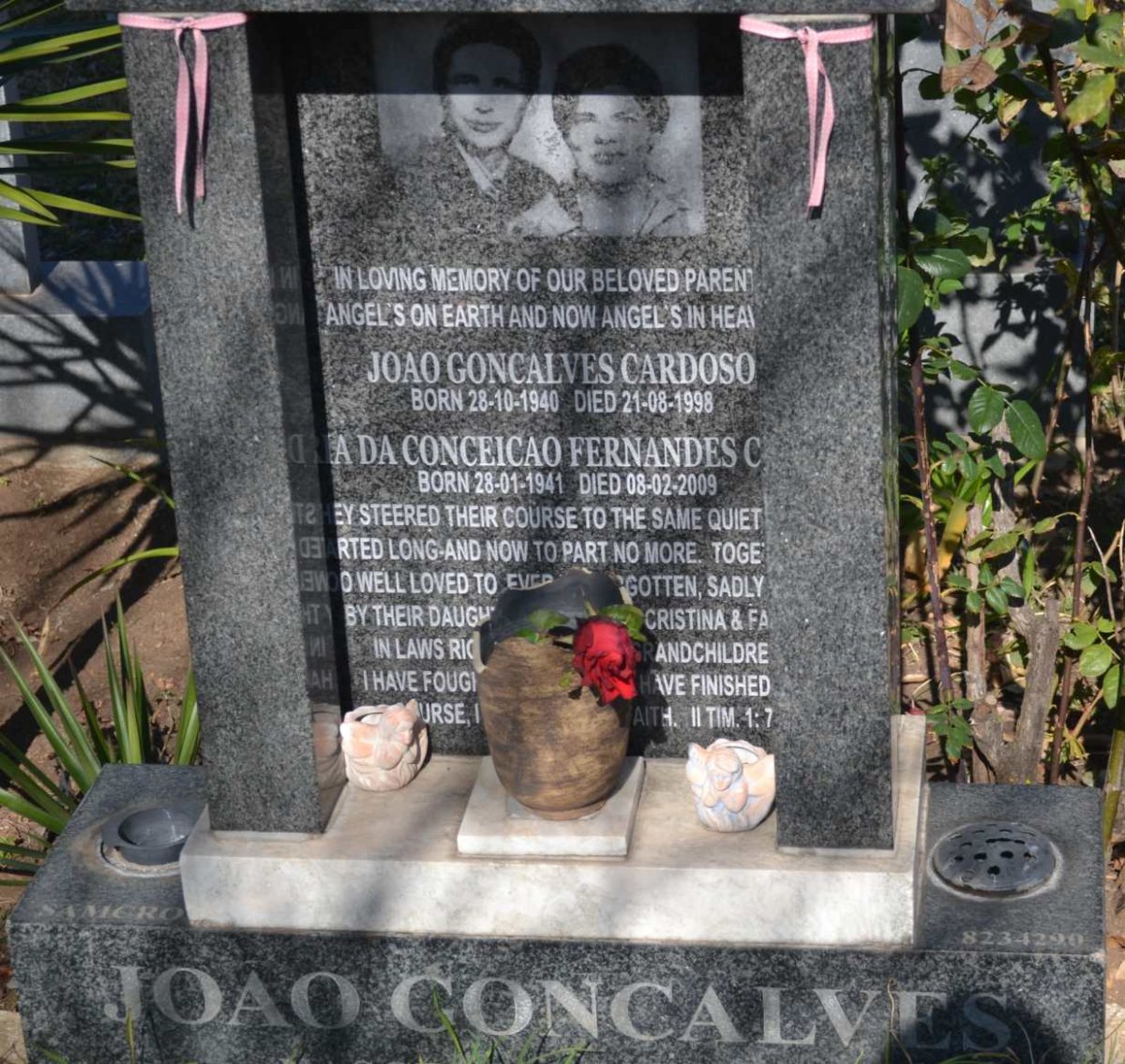 CARDOSO Joao Goncalves 1940-1998 &amp; A Da Conceicao FERNANDES C. 1941-2009