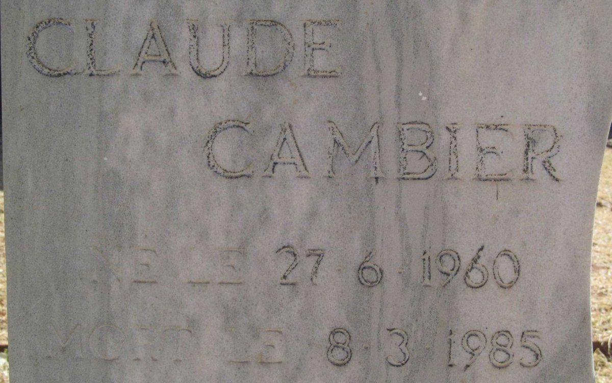 CAMBIER Claude 1960-1985