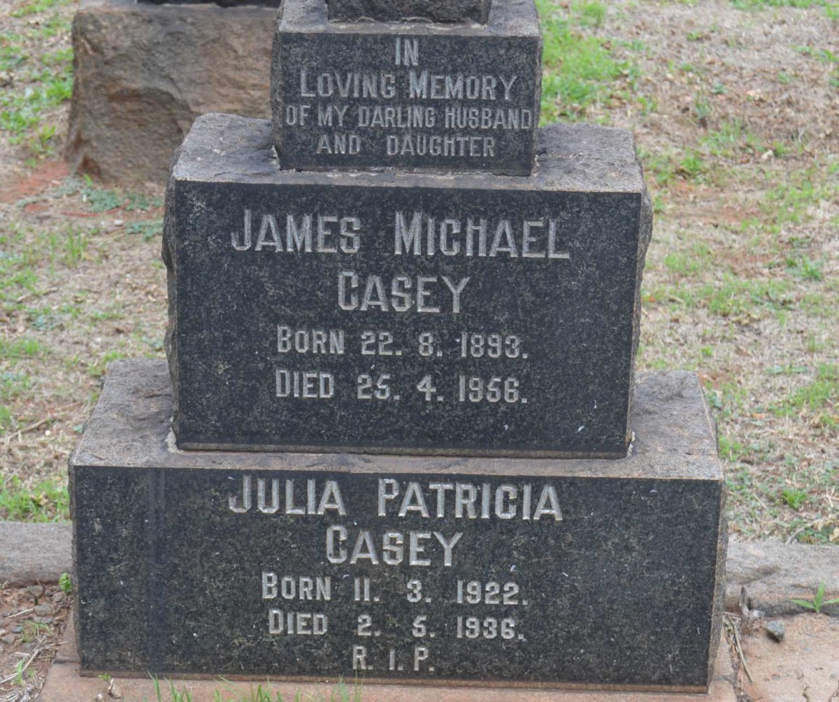 CASEY James Michael 1893-1956 :: CASEY Julia Patricia 1922-1936
