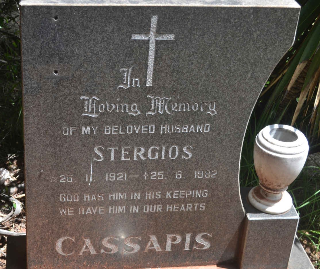 CASSAPIS Stergios 1921-1982