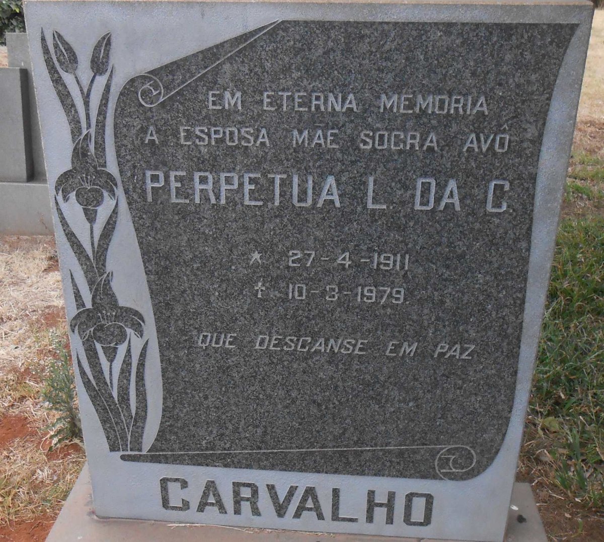 CARVALHO Perpetua L. da C. 1911-1979