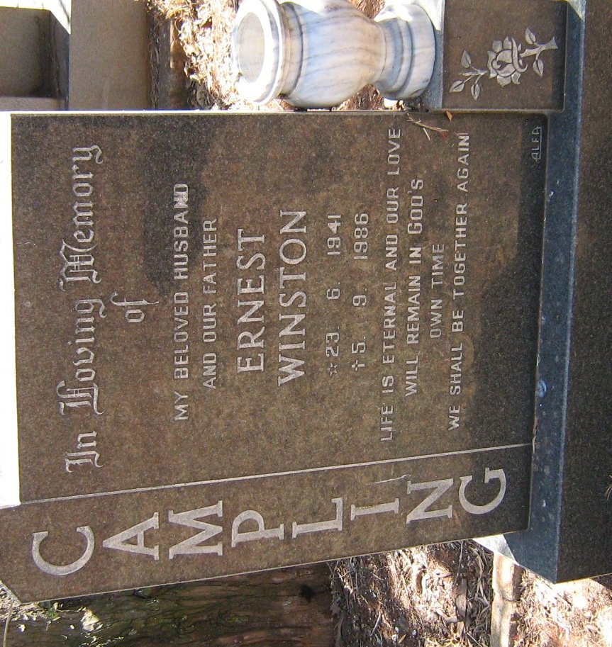 CAMPLING Ernest Winston 1941-1986