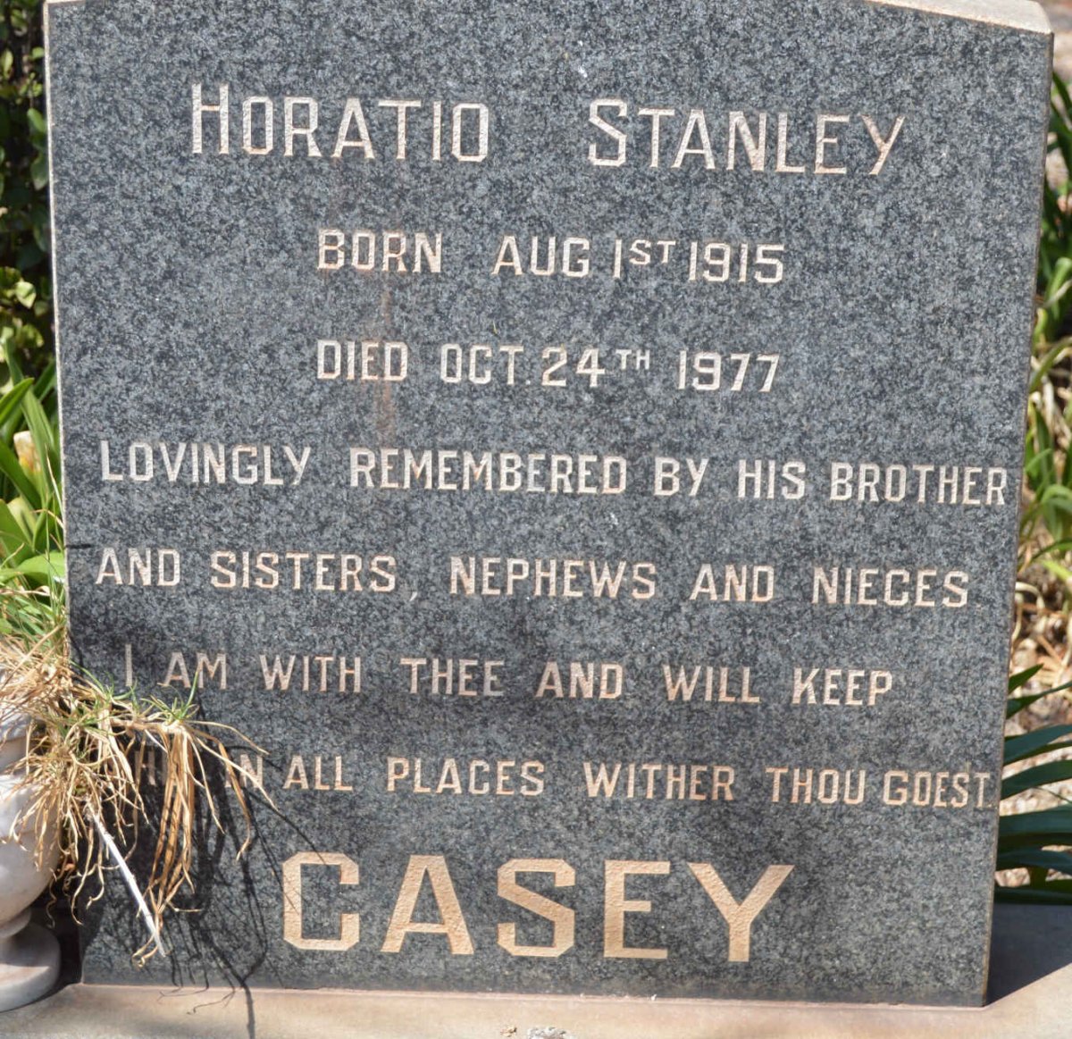 CASEY Horatio Stanley 1915-1977