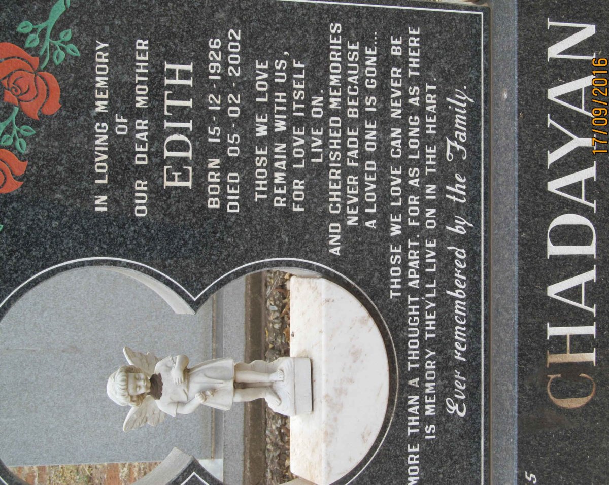 CHADAYAN Edith 1926-2002