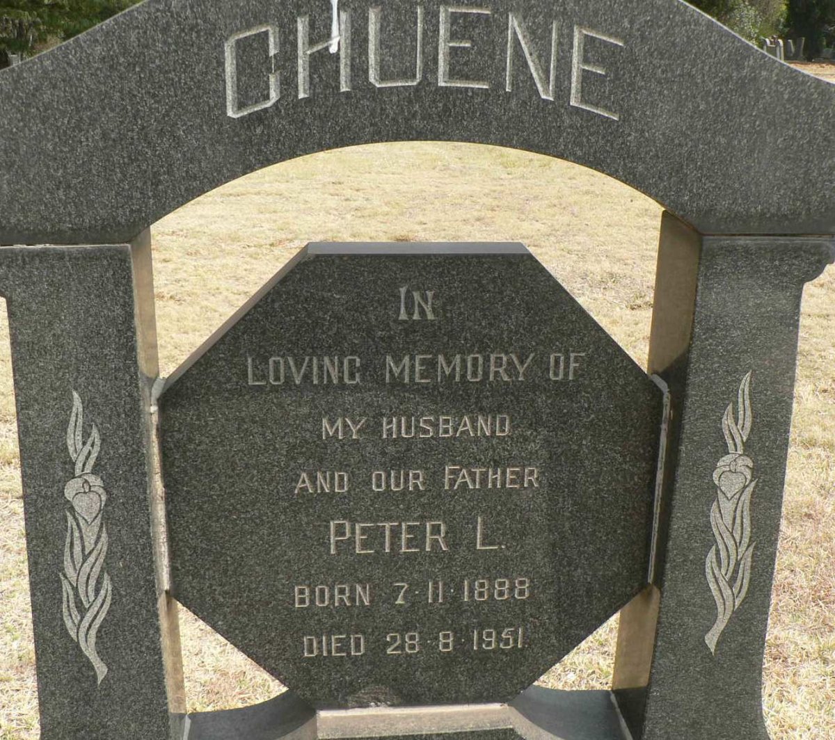 CHUENE Peter L. 1888-1951
