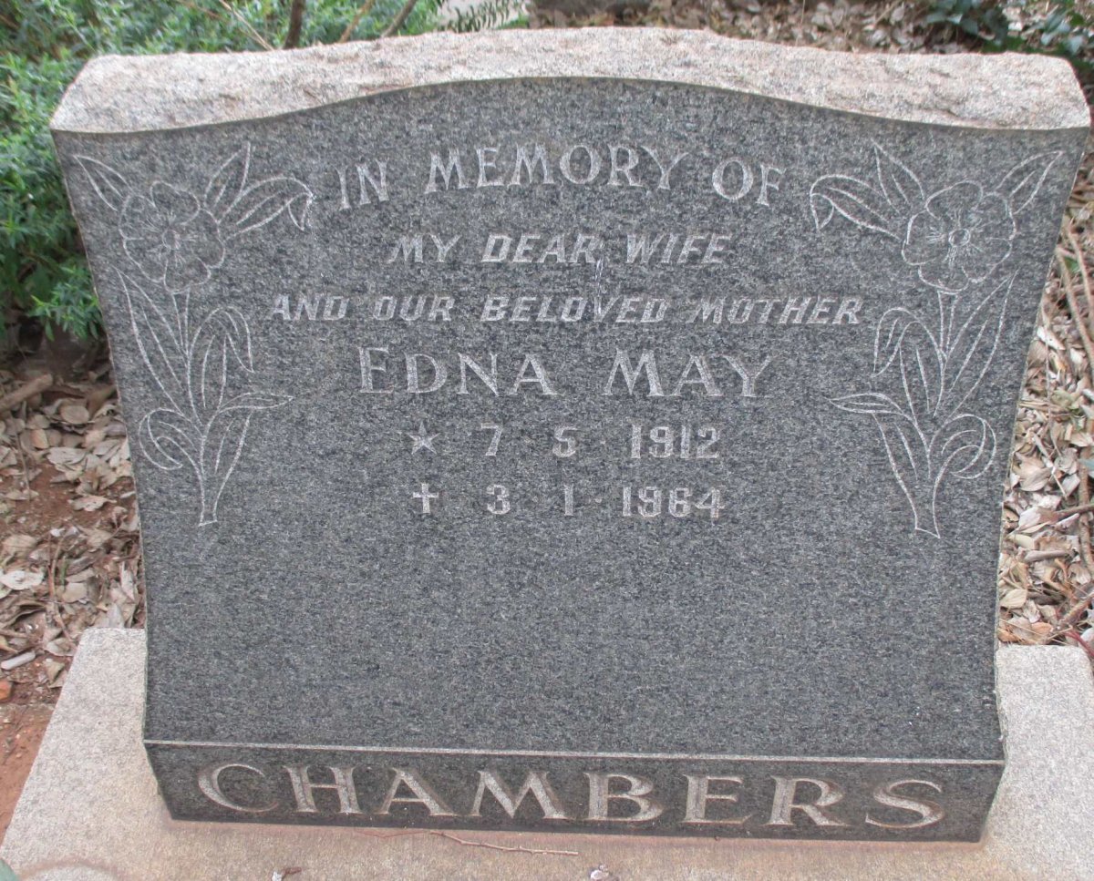 CHAMBERS Edna May 1912-1964