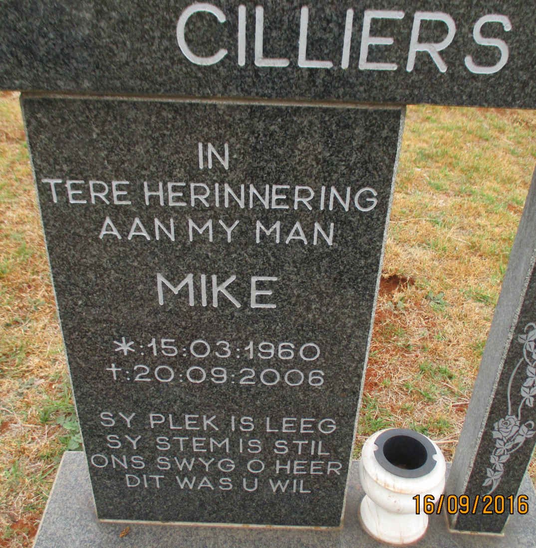 CILLIERS Mike 1960-2006