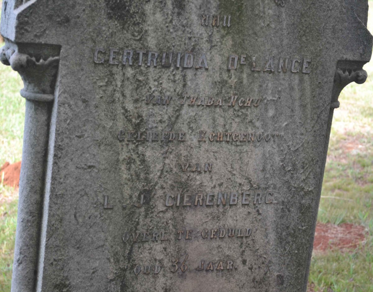 CIERENBERG Gertruida de Lange