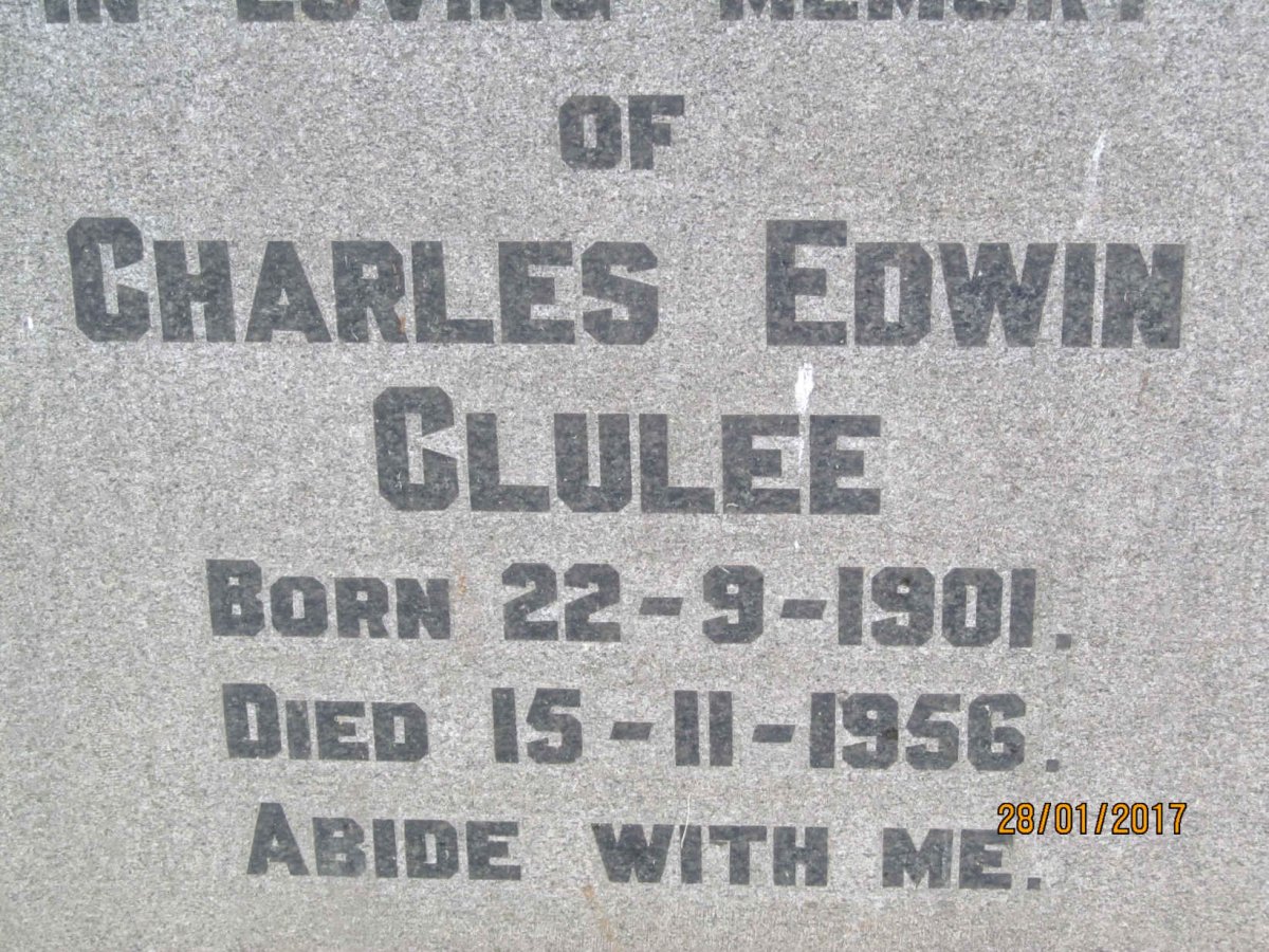 CLULEE Charles Edwin 1901-1956