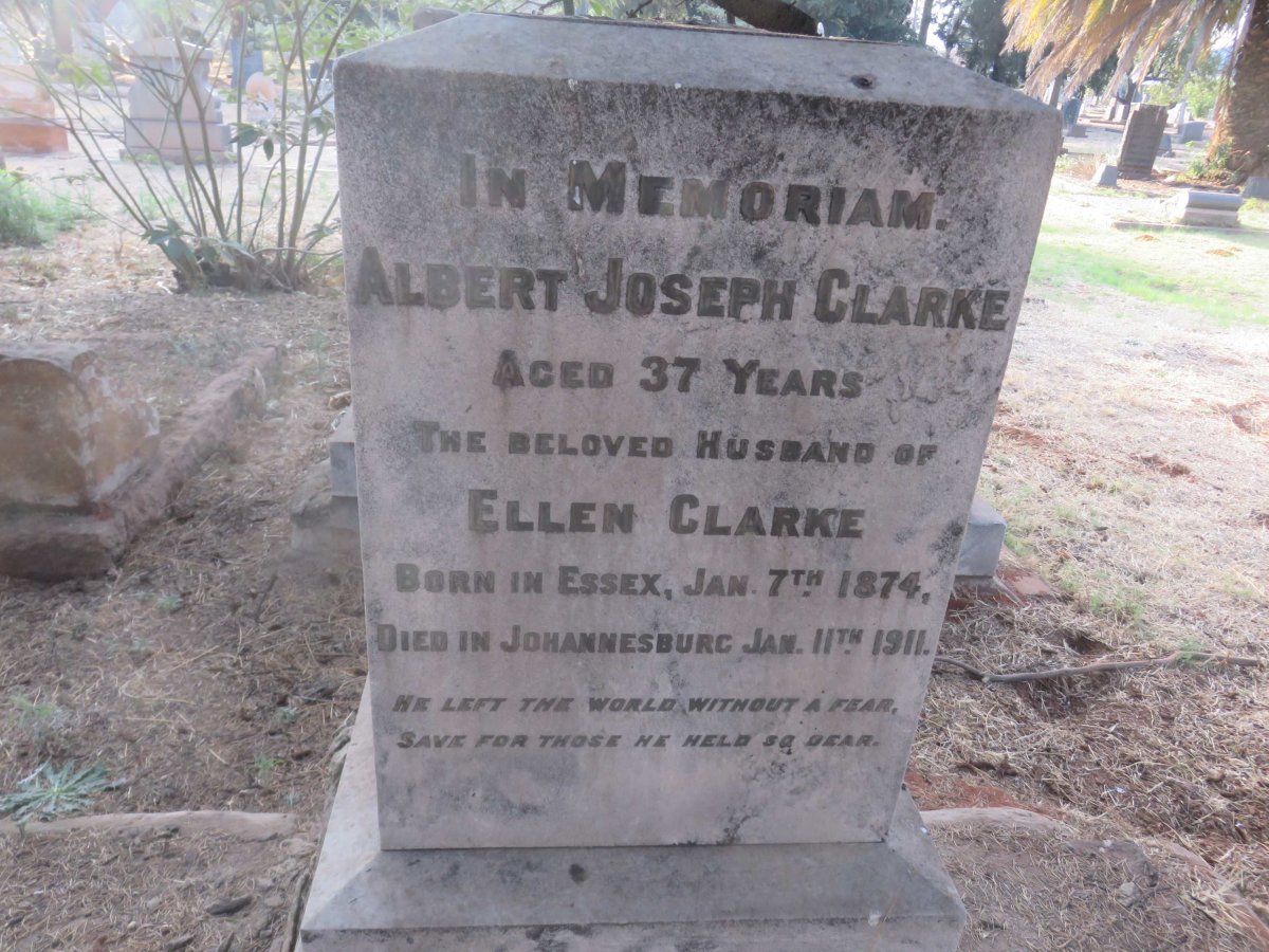 CLARKE Albert Joseph 1874-1911