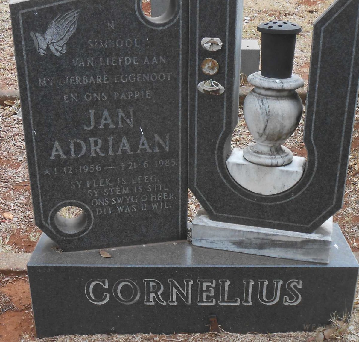 CORNELIUS Jan Adriaan 1956-1985