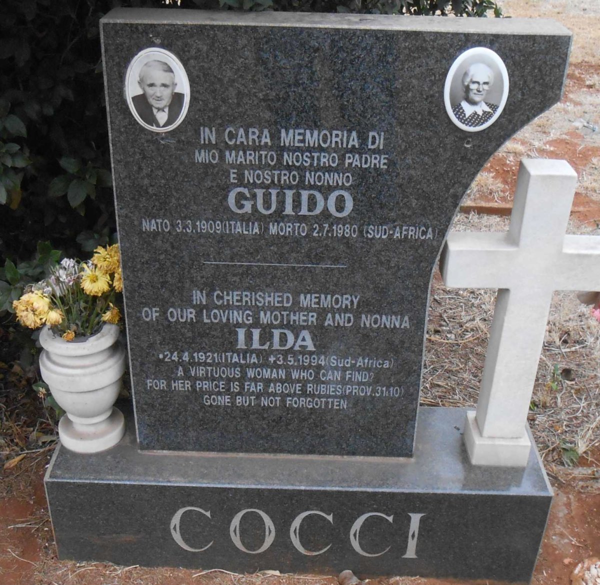 COCCI Guido 1909-1980 &amp; Ilda 1921-1994