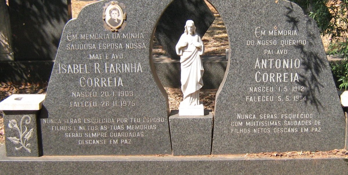 CORREIA Antonio 1912-1984 &amp; Isabel R. Farinha 1908-1975