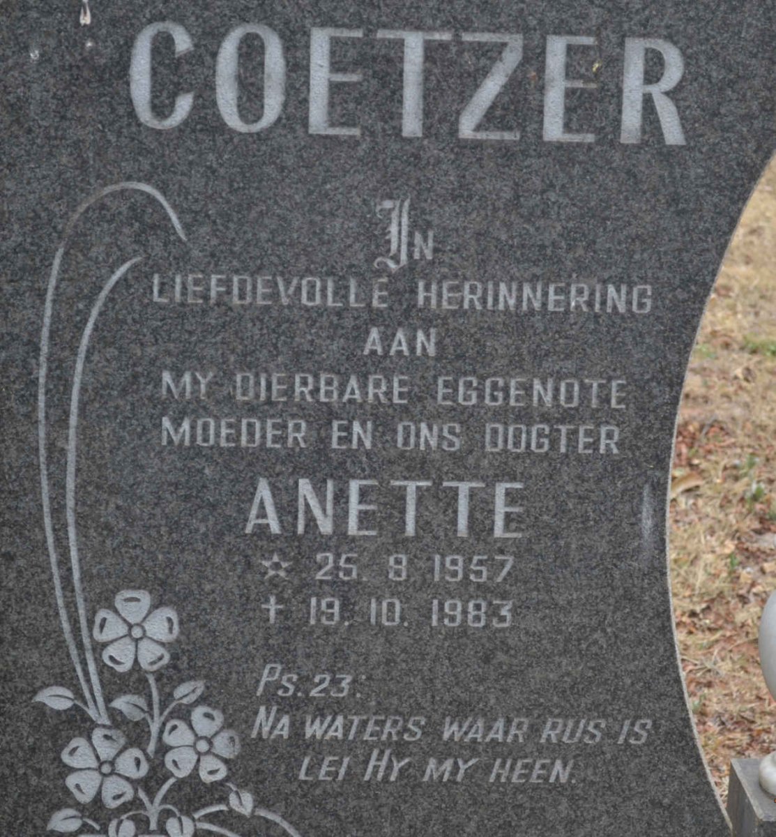 COETZER Anette 1957-1983