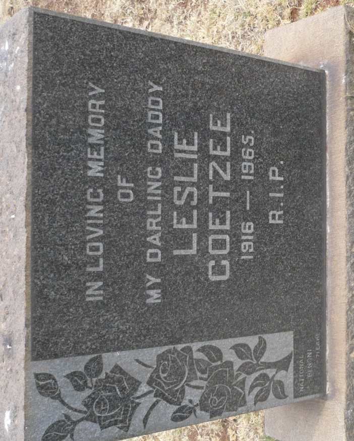 COETZEE Leslie 1916-1965