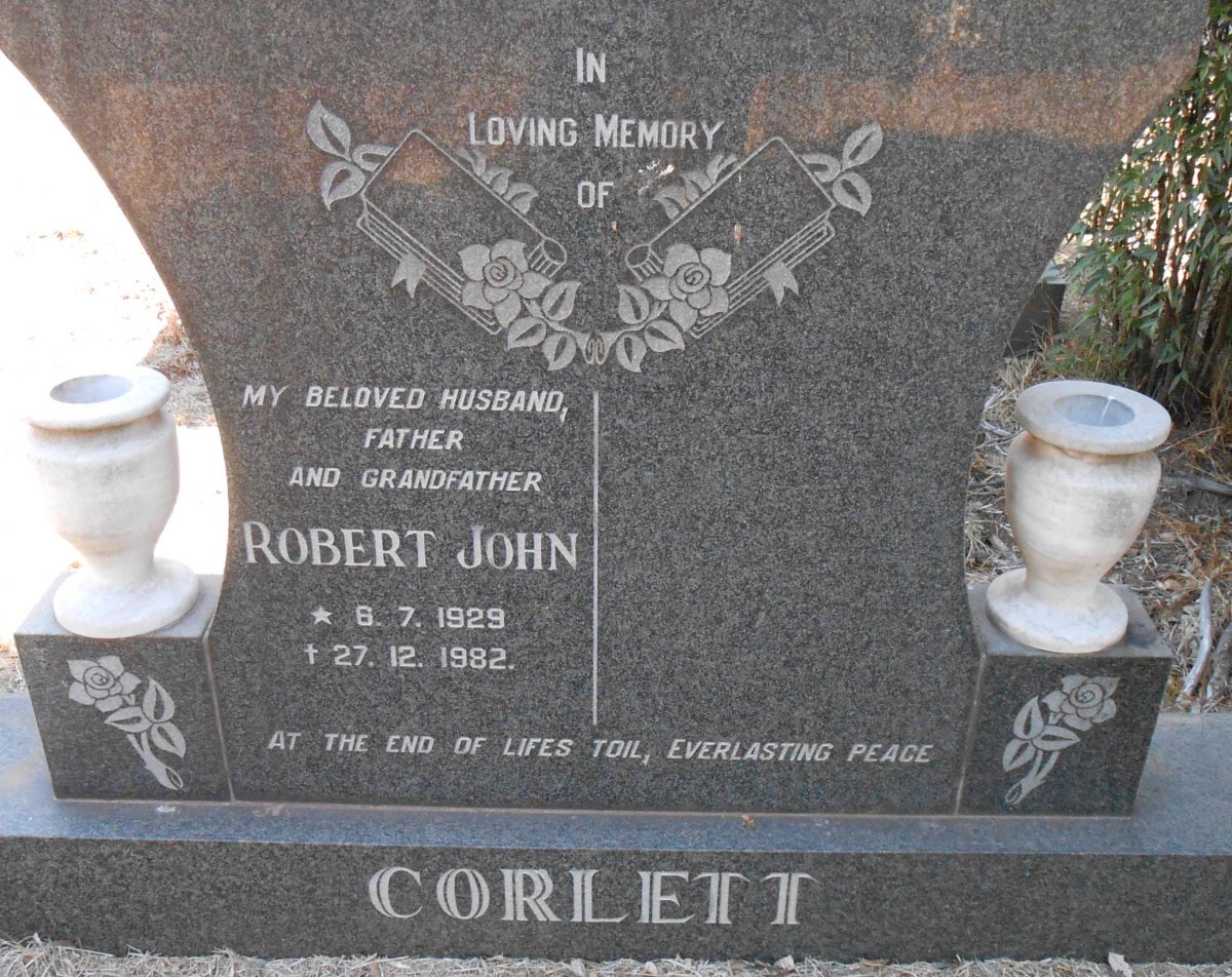CORLETT Robert John 1929-1982