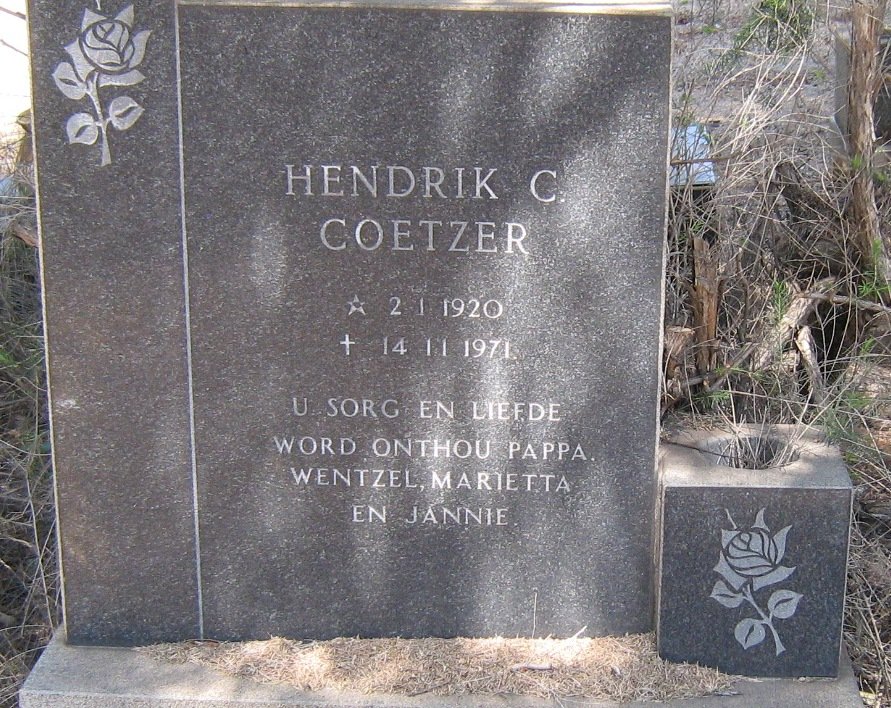COETZER Hendrik C. 1920-1971
