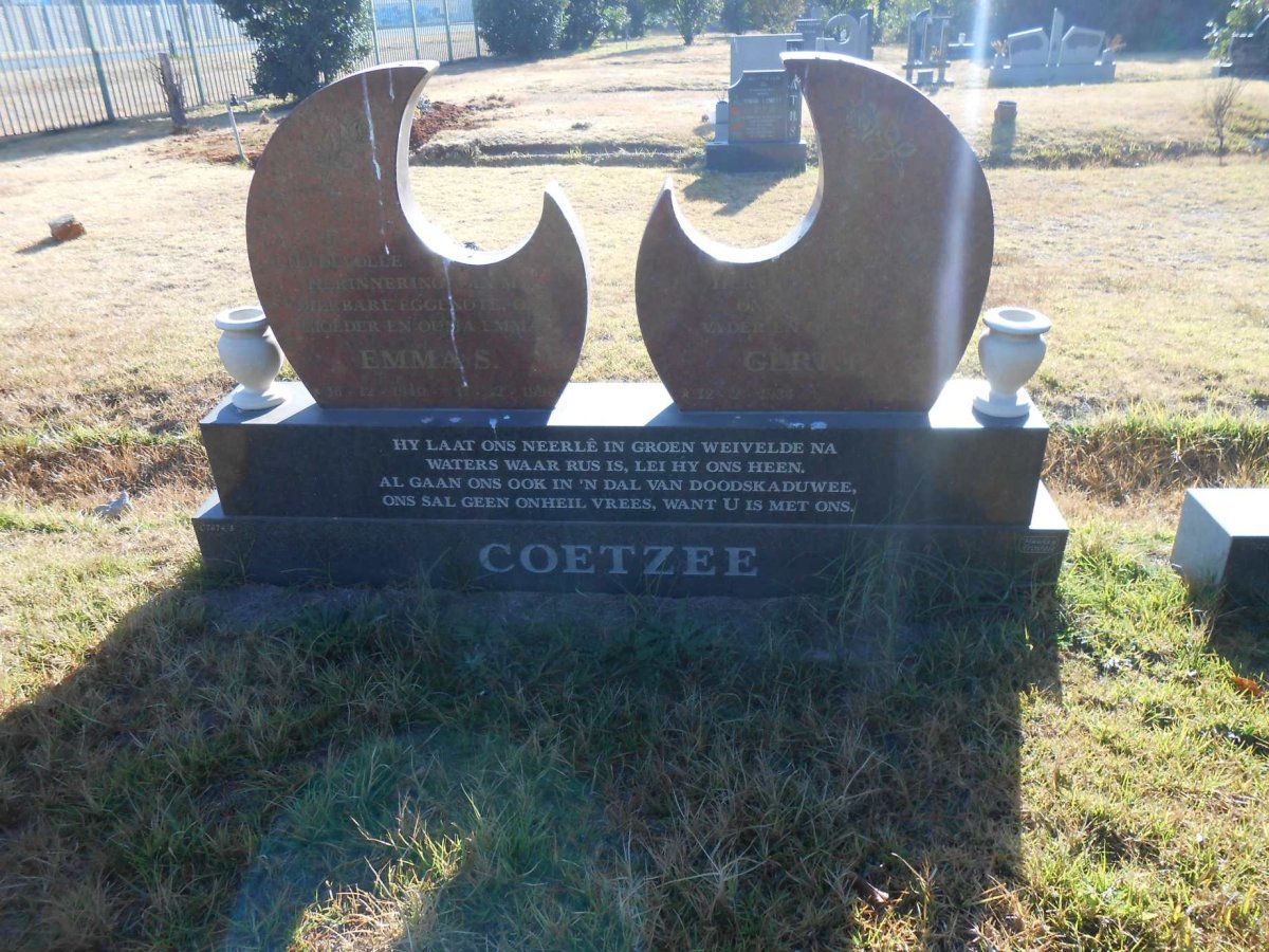 COETZEE Gert P. 1934- &amp; Emma S. 1940-199?