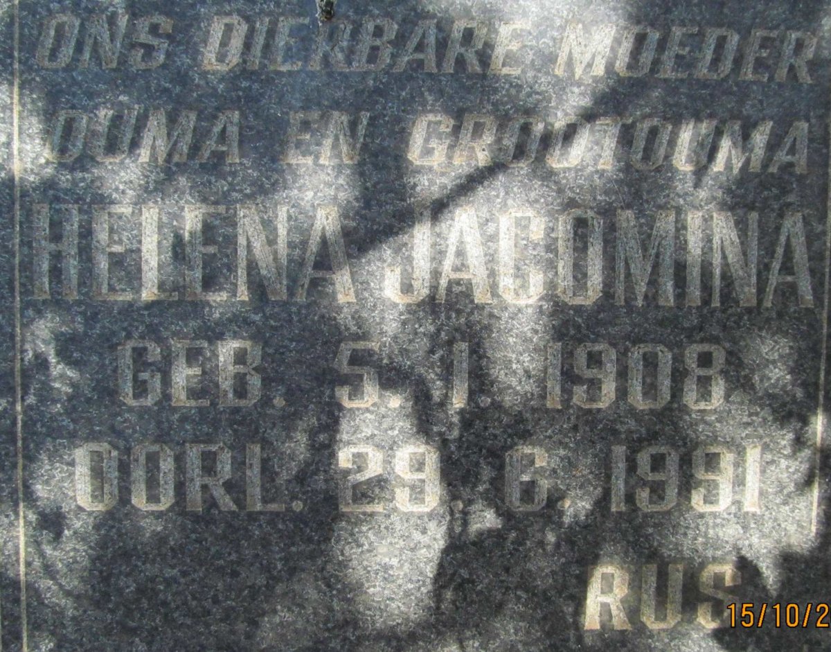 COTHILL Helena Jacomina 1908-1991