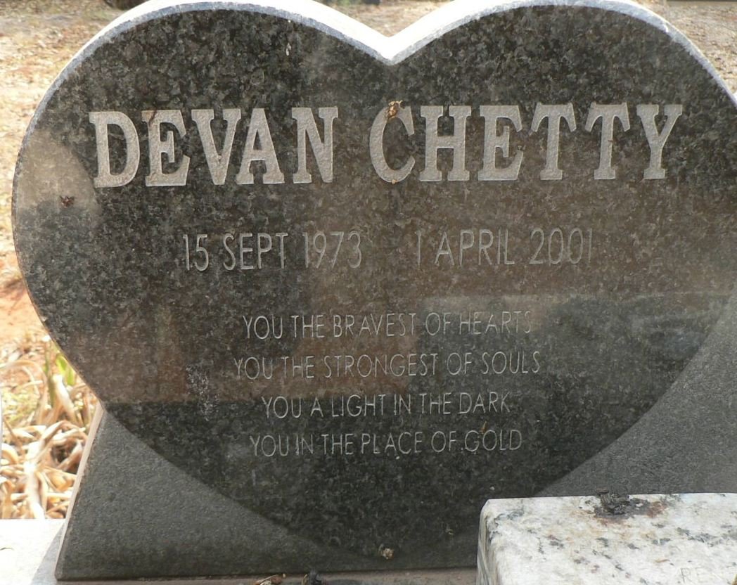 COOKS Devan Chetty 1973-2001