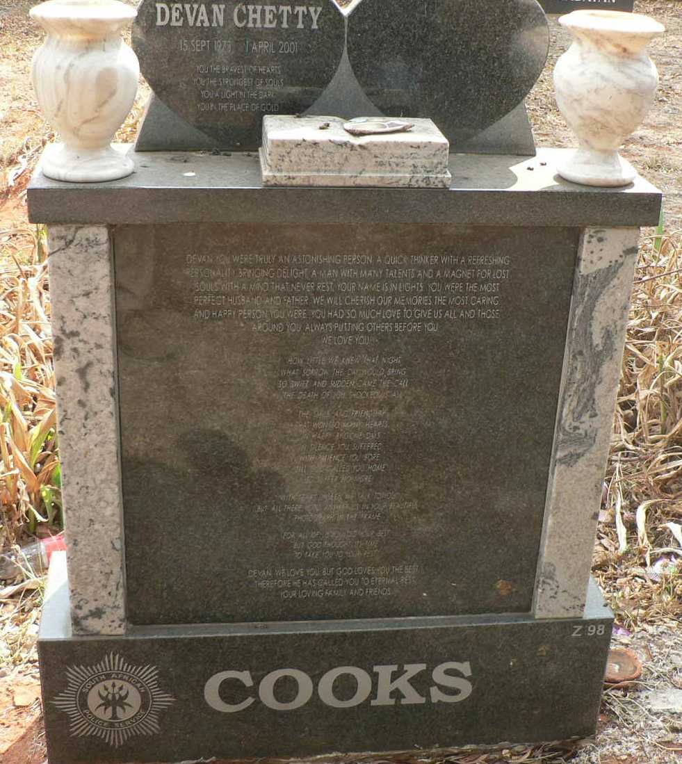 COOKS Devan Chetty 1973-2001