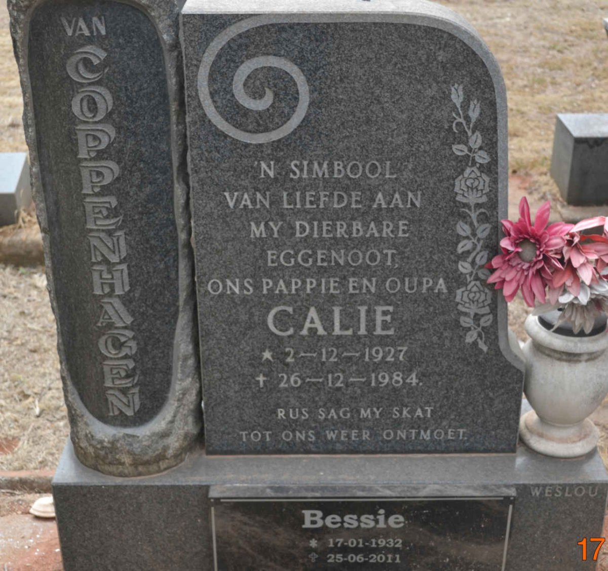 COPPENHAGEN Calie, van 1927-1984 &amp; Bessie 1932-2011