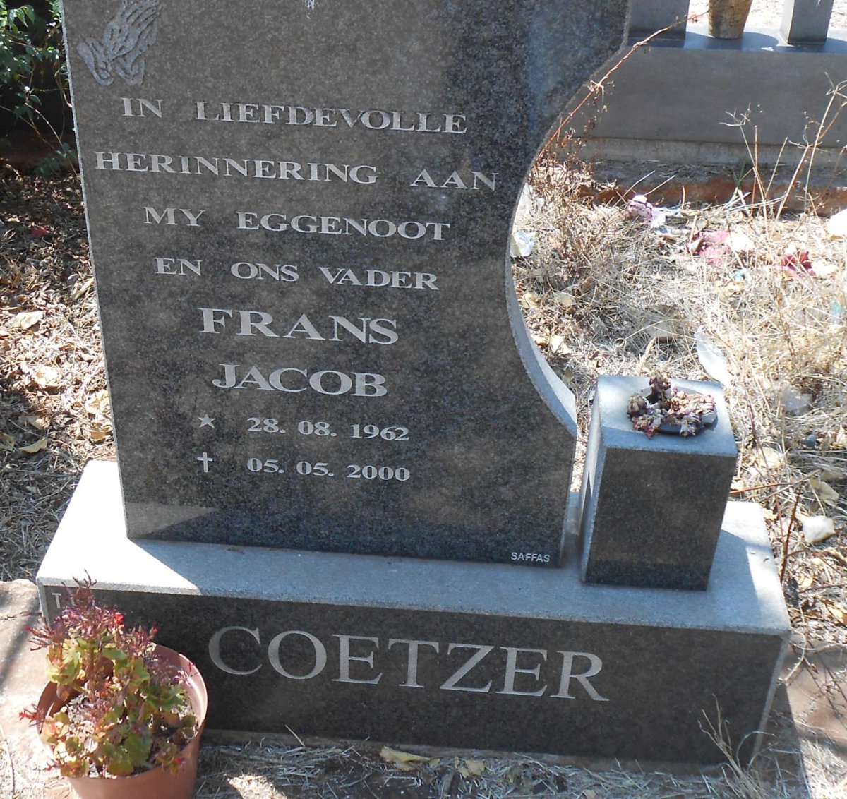 COETZER Frans Jacob 1962-2000