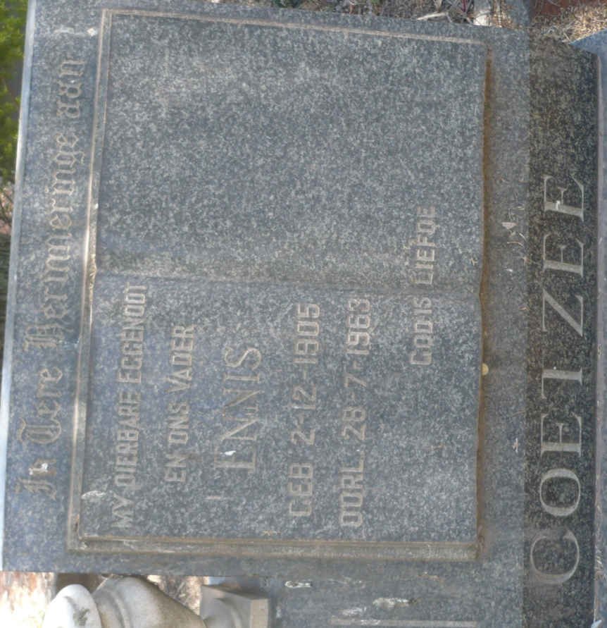 COETZEE Ennis 1905-1963