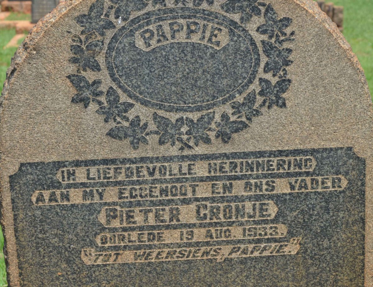 CRONJE Pieter -1933