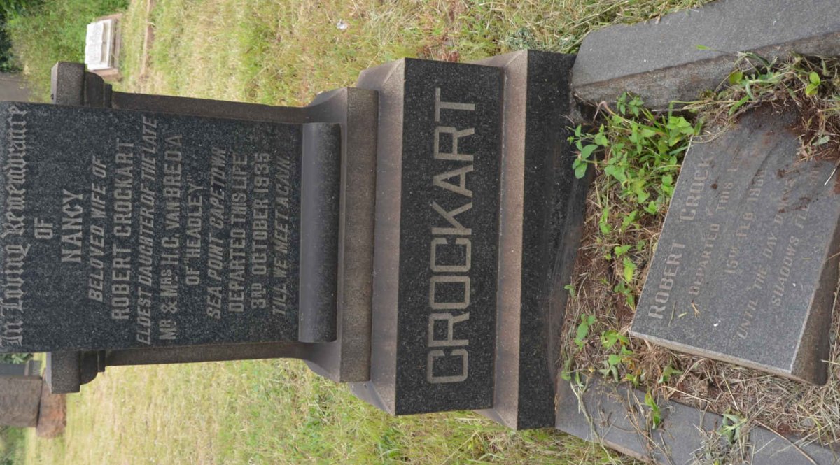 CROCKART Nancy VAN BREDA -1935