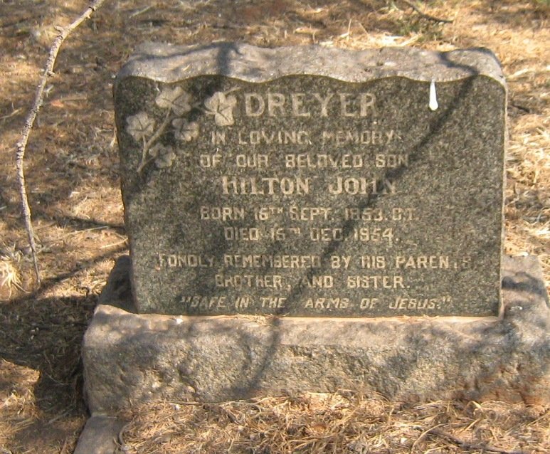 DREYER Hilton John 1953-1954