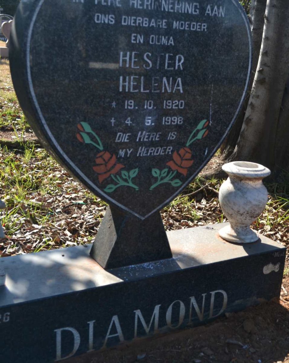 DIAMOND Hester Helena 1920-1998