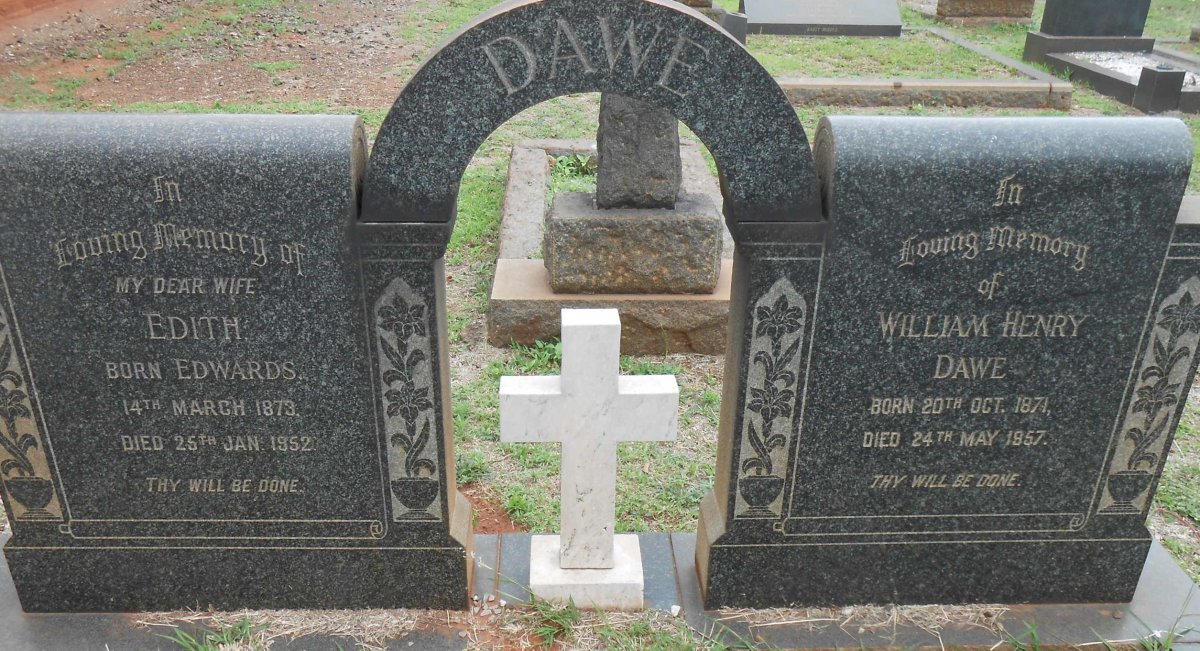 DAWE William Henry 1871-1957 &amp; Edith EDWARDS 1873-1952