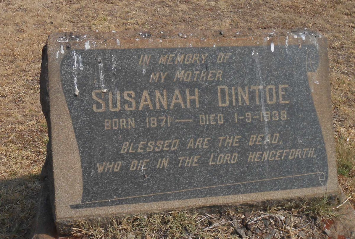 DINTOE Susanah 1871-1938
