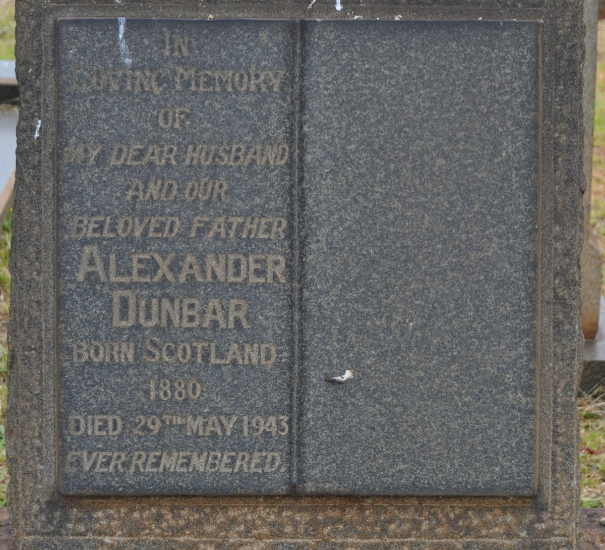 DUNBAR Alexander 1880-1943