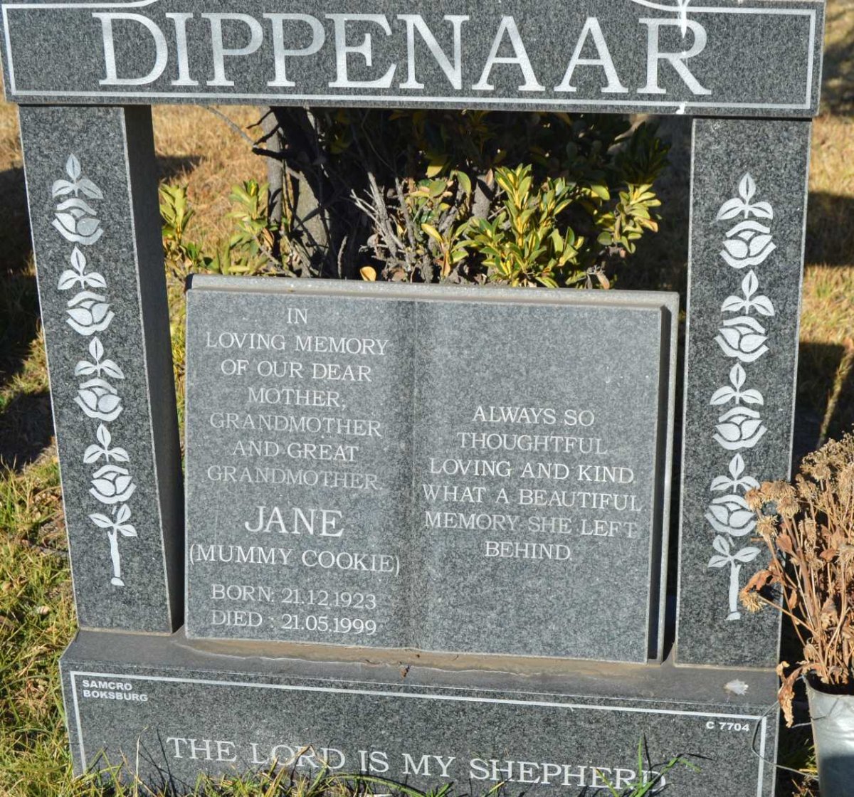 DIPPENAAR Jane 1923-1999