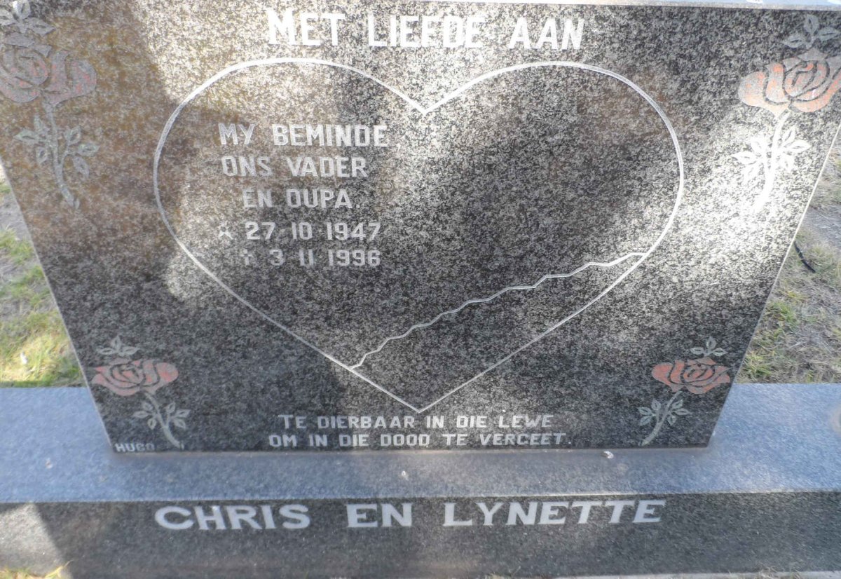 DICKS Chris 1947-1996 &amp; Lynette