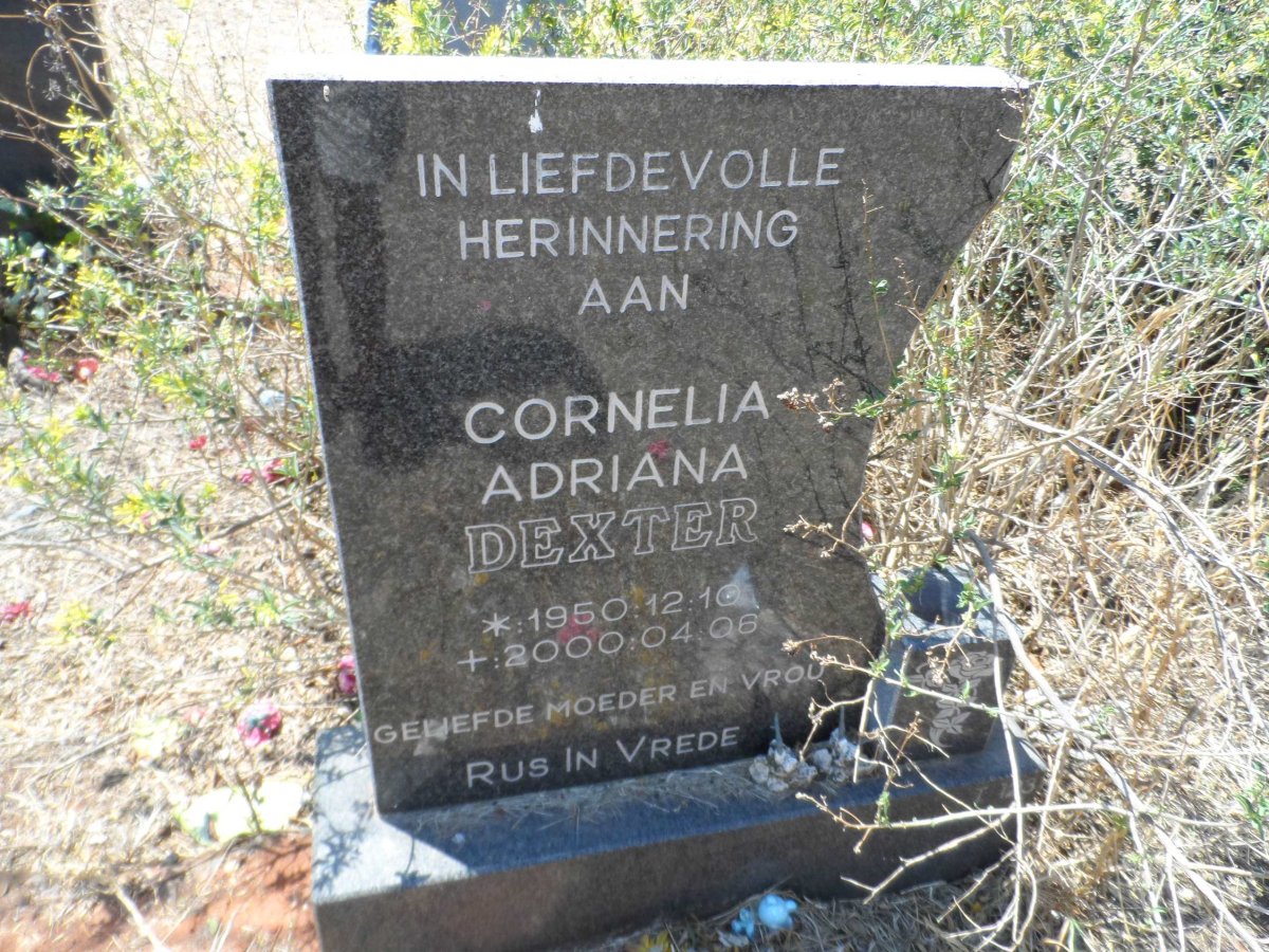 DEXTER Cornelia Adriana 1950-2000