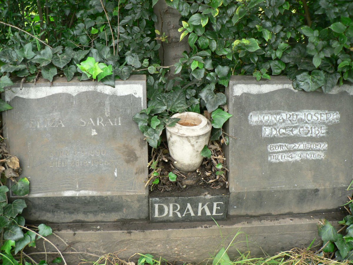 DRAKE Leonard Joseph Edgecombe 1892-1966 &amp; Eliza Sarah 1890-1966