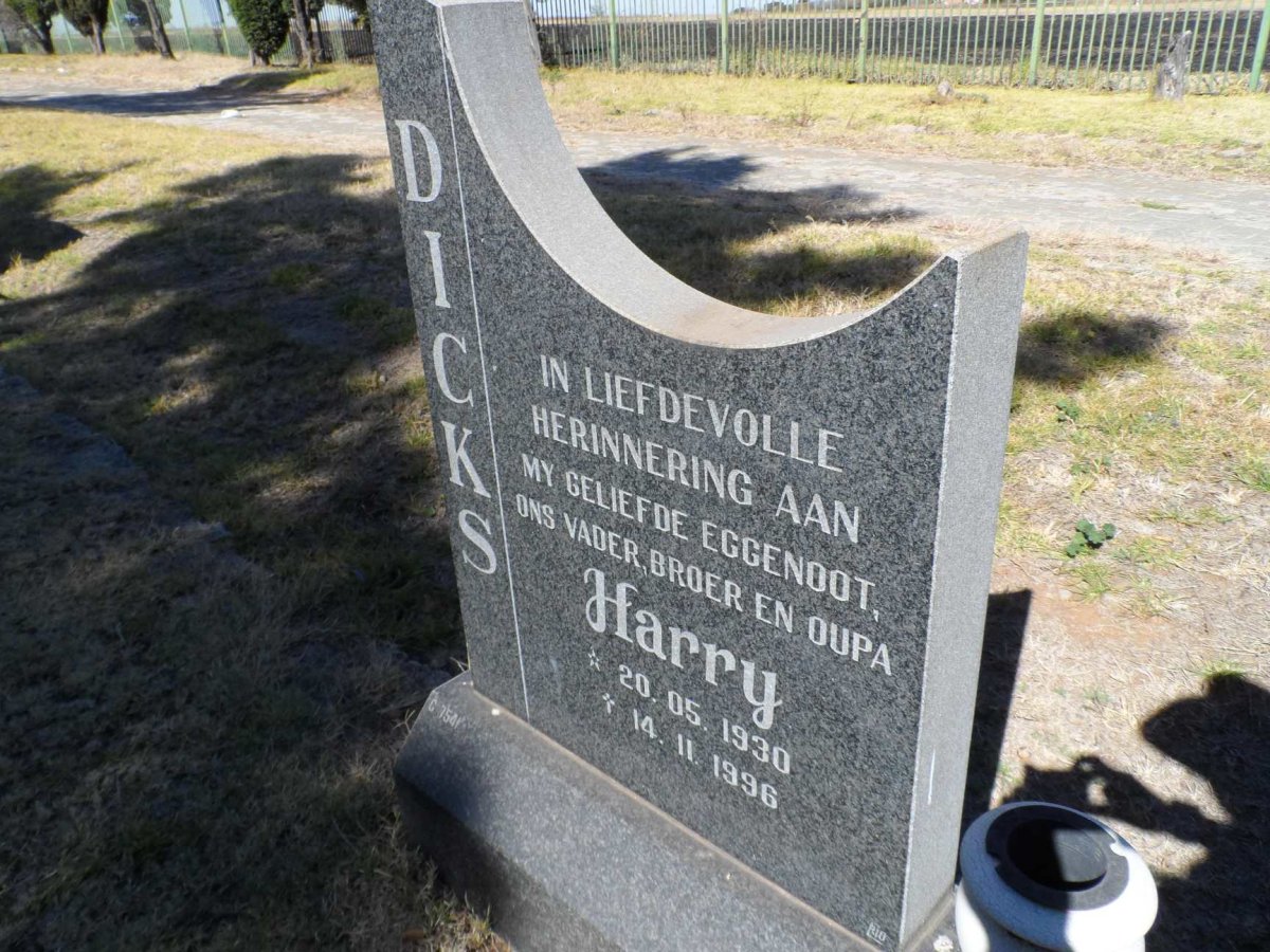 DICKS Harry 1930-1996