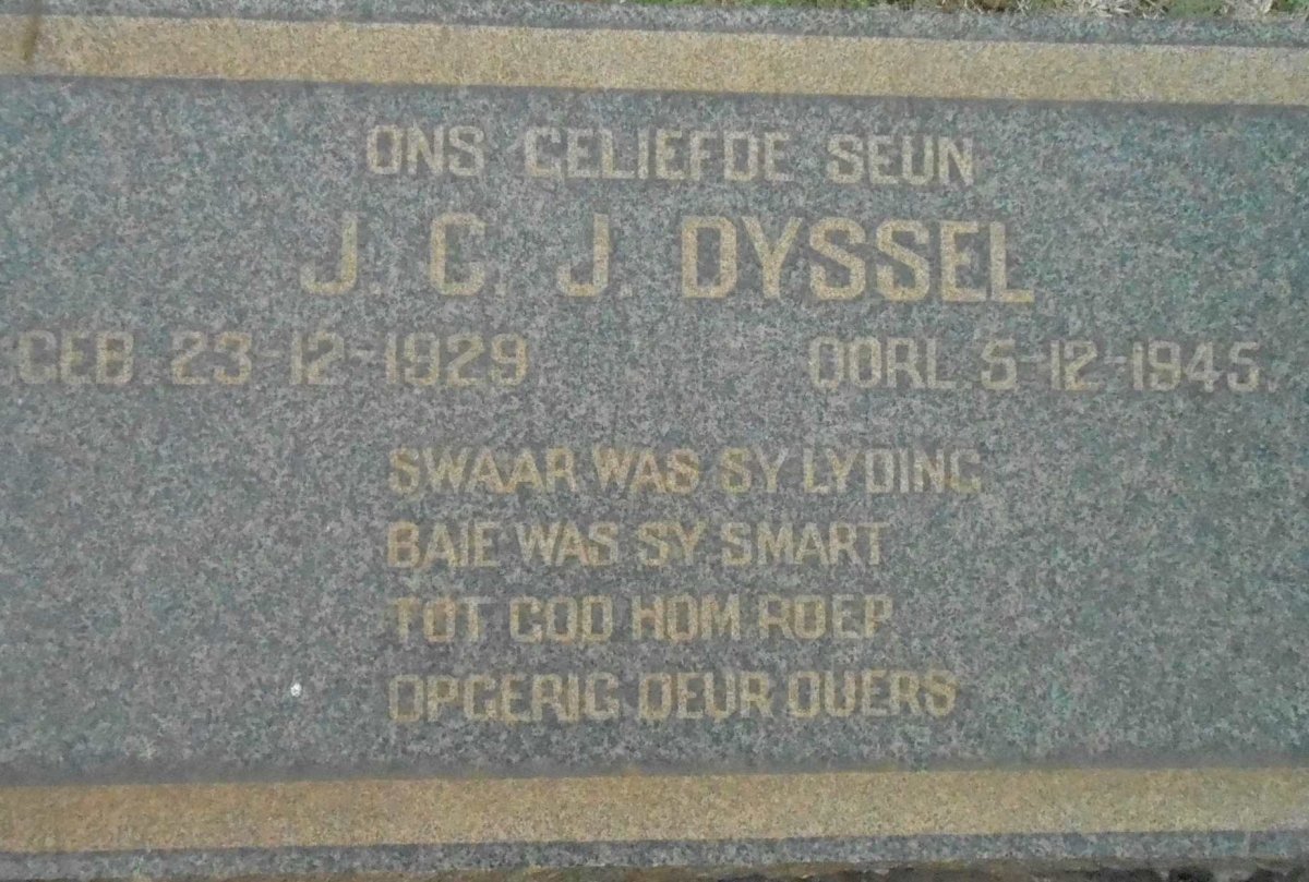 DYSSEL J. C. J. 1929-1945